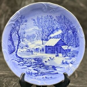 CURRIER & IVES “A Home In The Wilderness” Decorative Plate